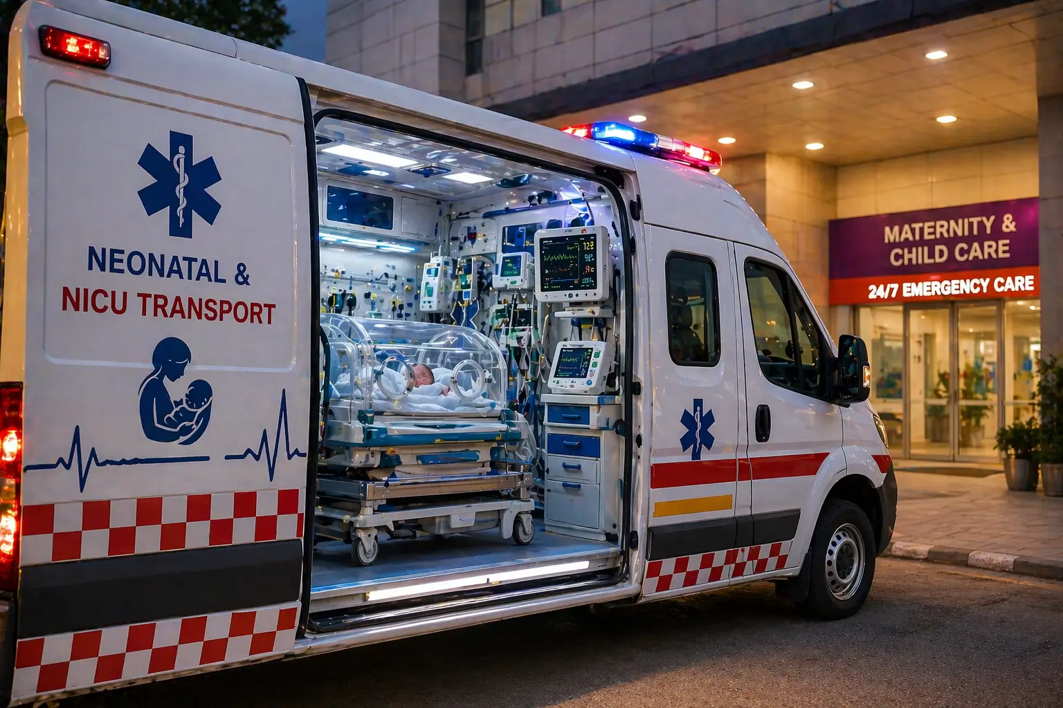 Neonatal transport incubator